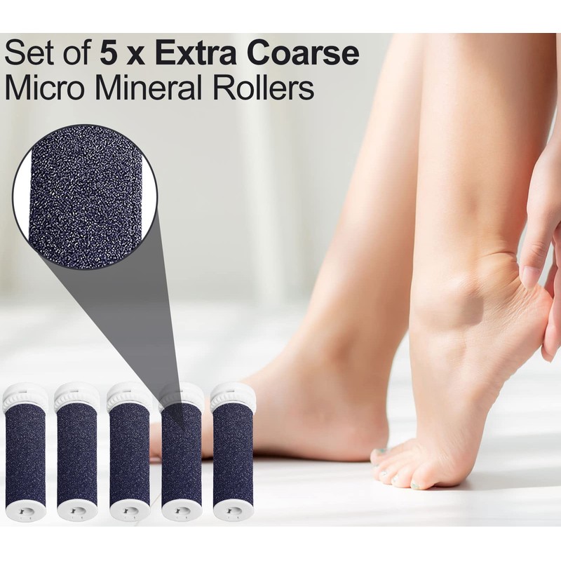 Replacement Refill Rollers Compatible with Emjoi Micro-Pedi (Extra Coarse)