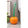 Cherry-Shaped Toilet Brush with Holder for Bathroom Cleaning – Cute