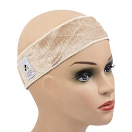 1 Piece Adjustable Wig Grip Headbands Non-Slip Wigs Scarf Wig Grip Band to Hold Wig in Place Wig Band(Beige)