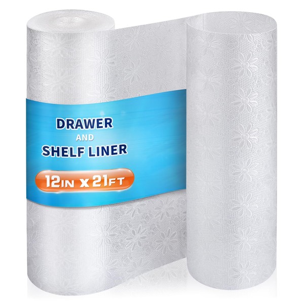 Shelf Liner, Non-Adhesive Shelf Liners for Kitchen Cabinets 12 x