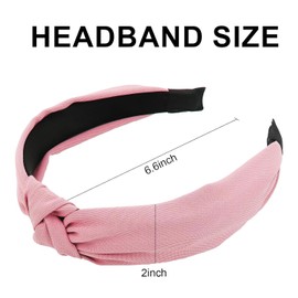 Norbiarz 4pcs Wide Headbands Knot Headdresses Hair Accessories Headbands for Women Non Slip Headband Girls Fashion Cute Head Bands for Women's Hair Tiaras