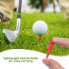YUFETY 100 Pcs Golf Tees Plastic 32mm Red Castle Golf