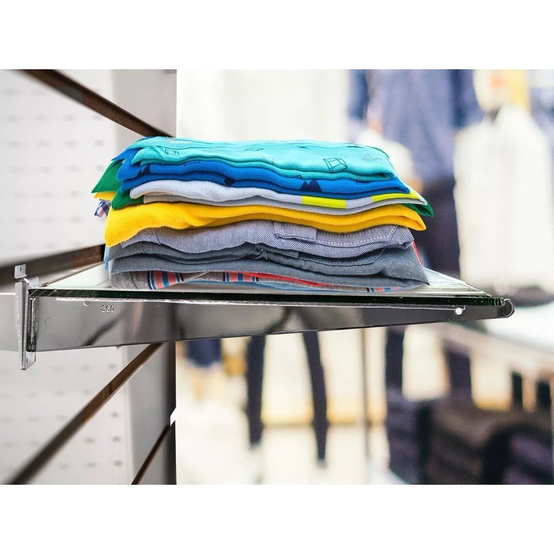 Exhivit Mensula Gancho Panel Ranurado Blister 20 Cm Paq. 8