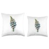 Polygon Art Foxglove Digitalis Floriculture Foxgloves Throw Pillow