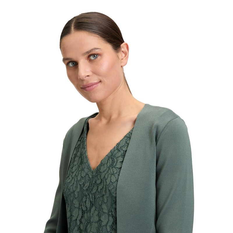 Vera Mont Women's Cardigan, Eucalyptus Leaf, XL