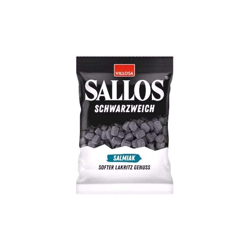 Villosa Sallos Schwarzweich Soft Vegan Salmiak - 2 Pack