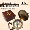 “ to My Son ” Camping Compass-Engraved Compass-Graduation Day Gifts