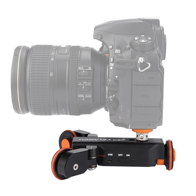 YELANGU L4X Mini Motorized Electric Track Slider Motor Dolly Truck