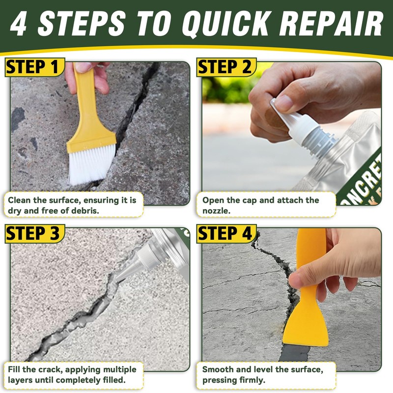 Concrete Crack Filler, Cement Crack Filler, High Elasticity Self Leveling