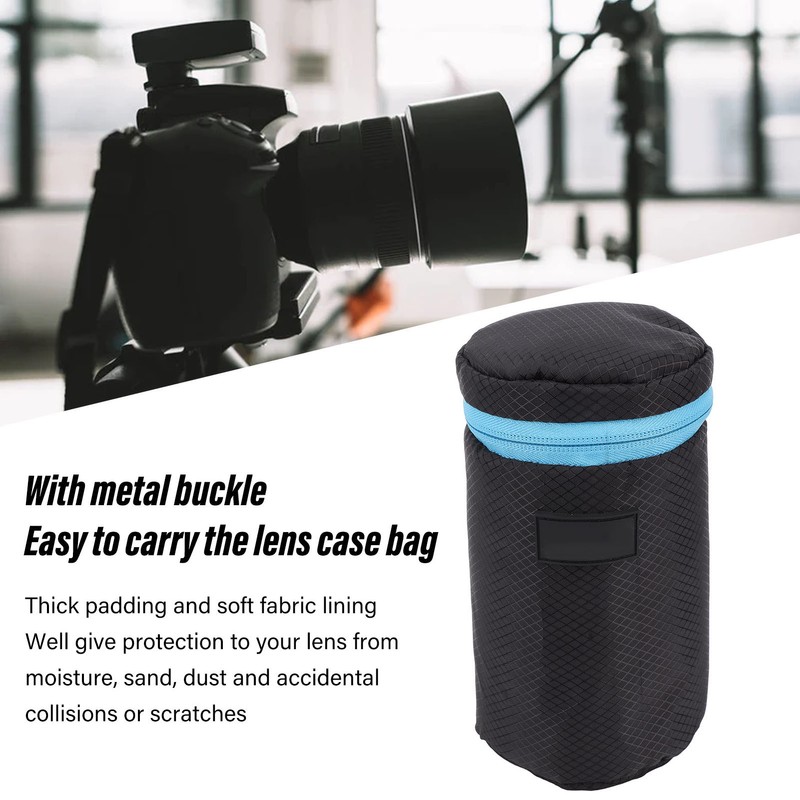 Camera Lens Protective Pouch Neoprene Waterproof Lens Case Bag with