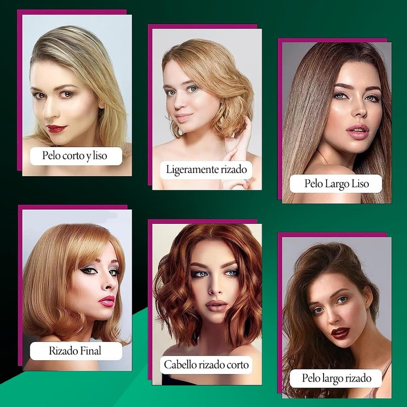 Cepillo Alaciador de Cabello 3 en 1, 5 Niveles Ajuste