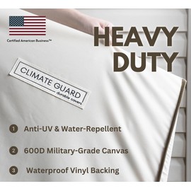 CLIMATE GUARD Premium Outdoor AC Unit Cover, Waterproof&Heavy Duty, Central Air Conditioner Cover-Outdoor AC Cover for Outside Unit for Outside Units AC Unit Covers AC Covers for Outside 36x36 in