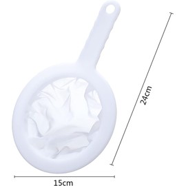 AUSYIWI Plastic Sieve，3PCs Strainer with Handle for Kitchen,Sieves and Strainers for Cooking Plastic,Plastic Tea Strainers for Loose Tea,Sieve Small,Small Sieve Fine Mesh,Tea Strainer Fine Mesh