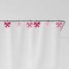 JarThenaAMCS 12Pcs Pink Bow Shower Curtain Hooks Cute Bow Knot