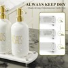Cisily Kitchen Soap Dispenser Set Comes with Ceramics Sponge Holder,