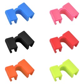 Hoxfly Pack of 6 Chopsticks Helpers, Colourful Chopsticks Trainer Helper, Chopsticks Hinges Made of Plastic for Learning and Training Chopsticks, Reusable