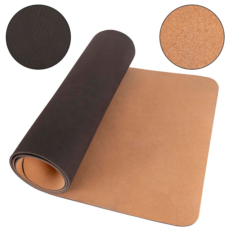 Selonis Cork Yoga Mat Durable Pilates And Fitness Mat With