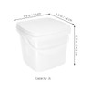 Plastic Bucket with Handle and Lid Reusable Water Bucket Container