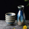 DOITOOL Sake Bottle Japanese Sake Set Ceramic Pot Japanese Cup