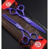 Purple Dragon Tijeras Estilista Barberia Degrafilado Kit 2 Peines 5.5