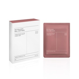 BIO-COLLAGEN REAL DEEP MASK. HYDRATING, PORE MINIMIZING, FIRMING. 4 MASK IN 1 BOX.
