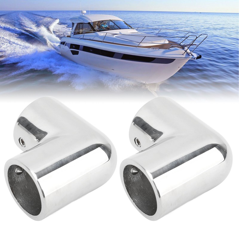4PCS 2 Way 90 Degree Boat Hand Rail Fitting 25mm