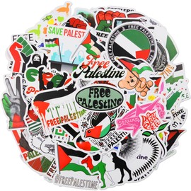 Pack of 110 Palestine Stickers, Free Palestine Stickers, Palestine Car Stickers, Palestine Stickers for Laptop, Water Bottle, Guitar, Scrapbooking, Skateboard, Bicycle