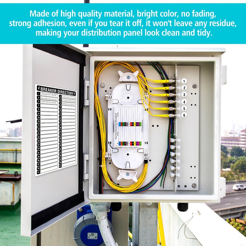 14 Sheets Breaker Panel Labels, 10 Electrical Box Catalog Labels