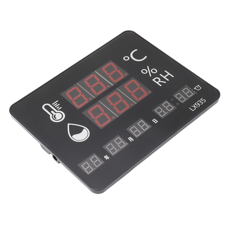 Temperature Humidity Meter High Accuracy Wall Mount Thermometer Hygrometer Alarm