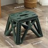 Folding Camp Stool for Outdoor Seating - Compact Plastic Seat