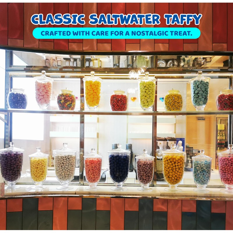 Salt Water Taffy Individually Wrapped, 2 Lb Bulk Purple Grape