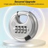 HOX Combination Lock, 4 Digit Disc Padlock with 3/8 Inch