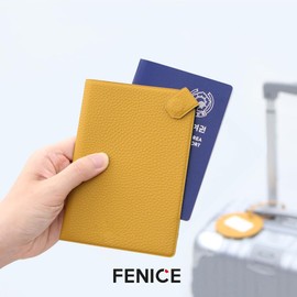 FENICE Magnetic Cover Holder Wallet Case for Travel Essential RFID Blocking Vegan Leather Waterproof (GREEN)