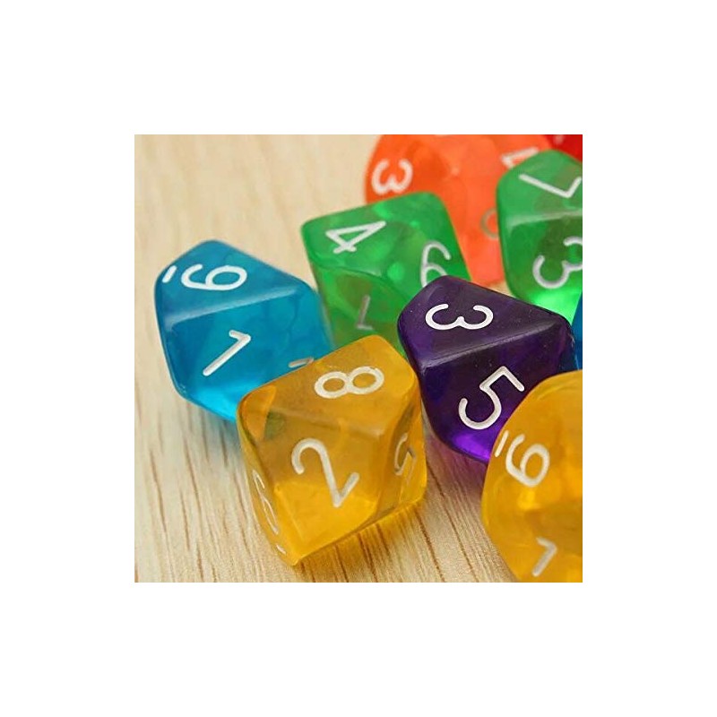 Polyhedral Dice Set, 10 Pack for DND, MTG, RPG, Dungeons