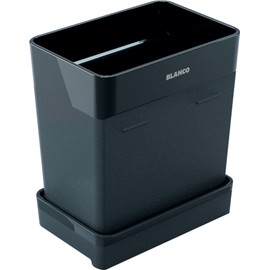 BLANCO Worktop Organizer Container | Behälter Set für die Aufbewahrung von Utensilien an der Spüle | 300 ml passend für Spülbürste, Schwämme und Küchtentücher | Platzsparende Aufbewahrungslösung