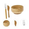 FOMIYES 1set Diy Facial Mask Mixing Tools Set Natural Bowl