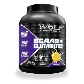 Aminoácidos Bcaas  Glutamina Wolf 1kg Varios Sabores Pre                                                                                              