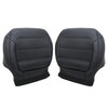 Priprilod Black Leather Driver & Passenger Side Bottom Replacement Seat