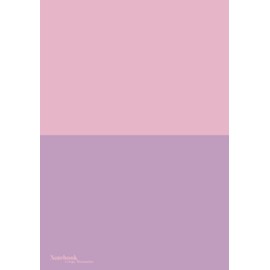 Notebook 7x10 inches, Unlined/Plain Paper, Pink Lilac Soft-touch cover: 108 Numbered pages, 54 Sheets - Notebooks by Crispy Minimalist