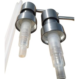 Stainless Soap Dispenser Pumps - 2pk Replacement Pumps for Your Bottles, Mason Jars or Other DIY Soap or Lotion Dispensers