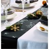 FABBRICA HOME Chalkboard Table Runner, 10 ft Long, Black