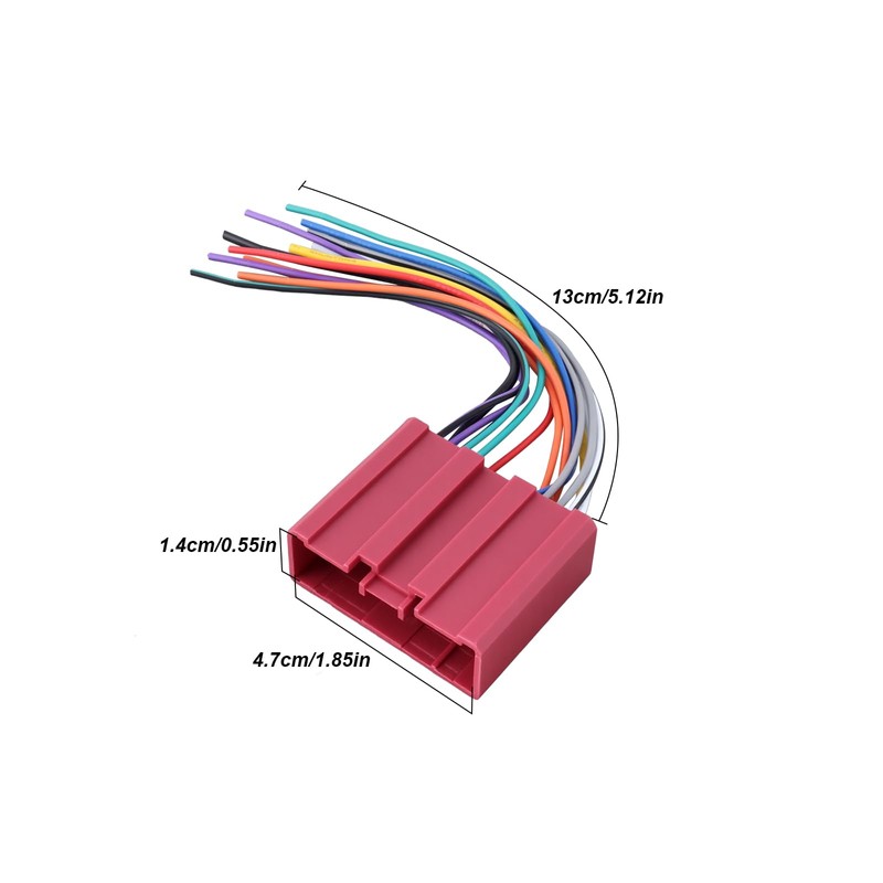 OTOTEC Radio-Kabelbaum-Stecker 14 Drähte Ersatzteil 70-7903 Kompatibel mit Mazda 2001-2017