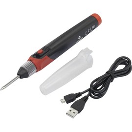 TOOLCRAFT LWK-123 Lötkolben I Ergonomischer Griff I LED-Leuchte I Kabelloses Löten I Sicherheitsschalter I 600°C max. Temperatur I Lötkolben Set
