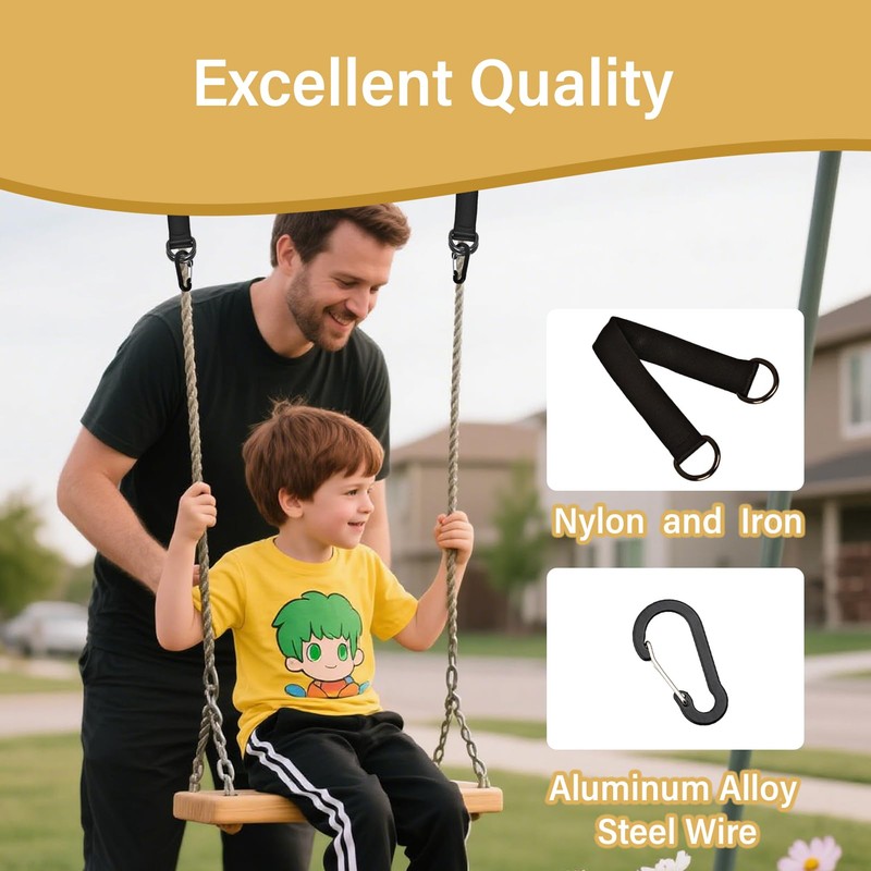 GUSXPPD Tree Swing Straps, Hanging Kit Straps, Hammock Chair Hanging