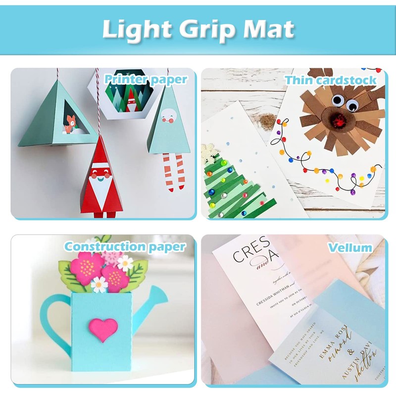 HTVRONT HTVRONT Light Grip Cutting Mats for Cricut, 2 Pack