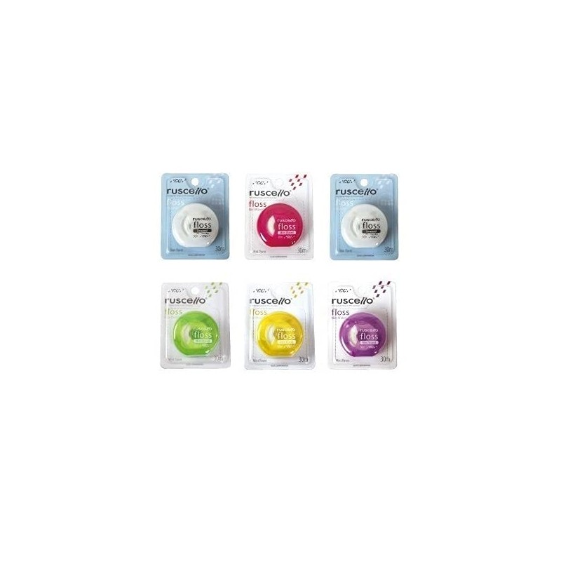 GC Rushello Floss 98.8 ft (30 m), Assorted 6 Pieces