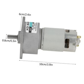 DC12V / 24V 35W Mini DC Gear Motor, Industrial Automation Gear Motors, Metal Speed Adjustable Large Torque Motor CW/CCW (24V 600rpm)
