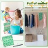 Nuenen Peg Bag for Washing Line with Hanger Daisy Cotton