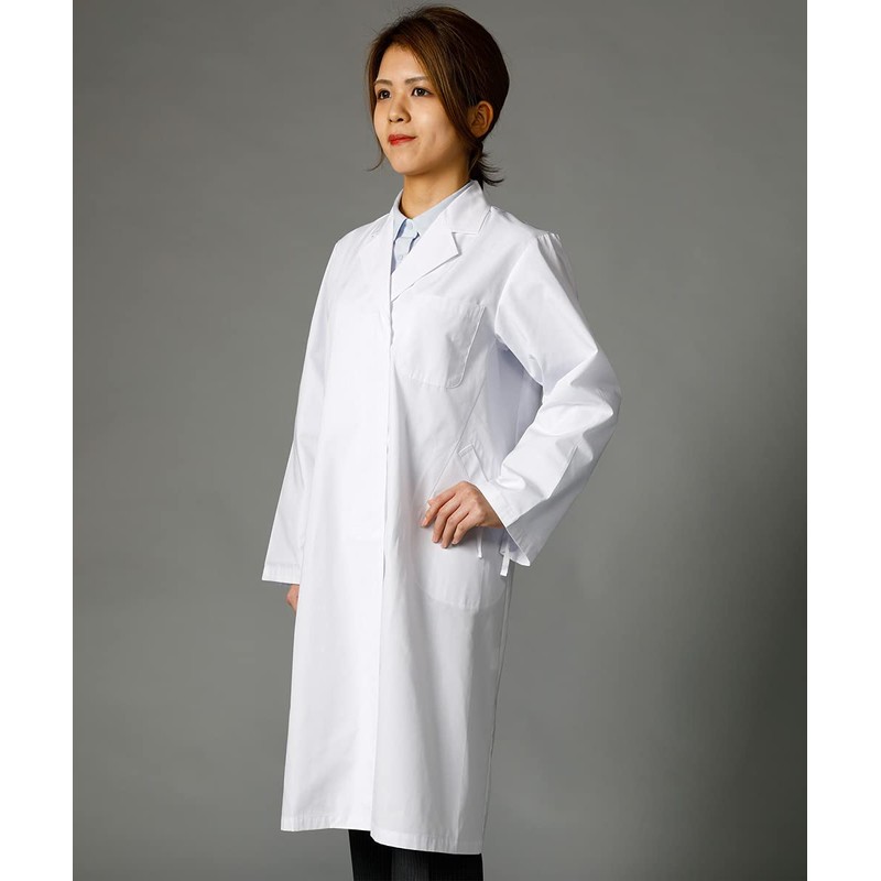Lab Coatnet Women's Exam Cloth Long Sleeve White, white