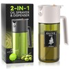 2-IN-1 500ml/17oz Light-Blocking Dark Oil Sprayer for Cooking W/Stickers, Dark